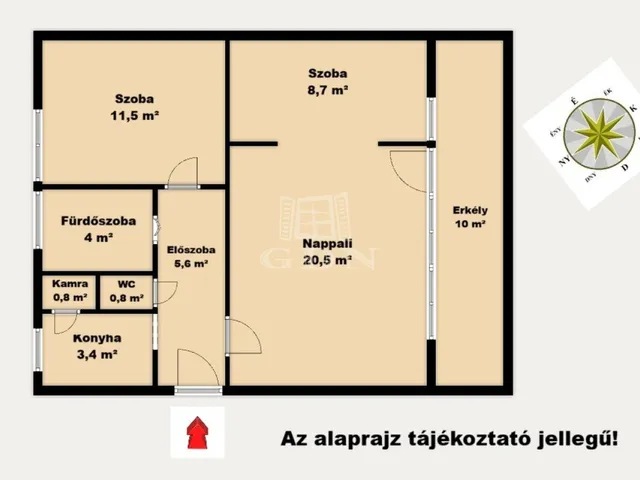 Kiadó lakás Vecsés, Felsőtelep 59 nm