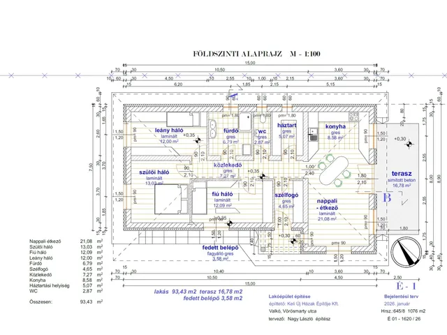 Eladó ház Valkó 93 nm