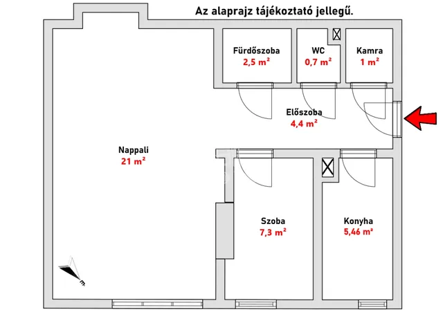 Eladó lakás Budapest IV. kerület, Újpest 43 nm