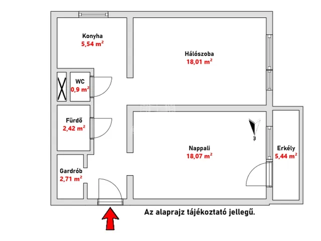Eladó lakás Budapest IV. kerület 54 nm