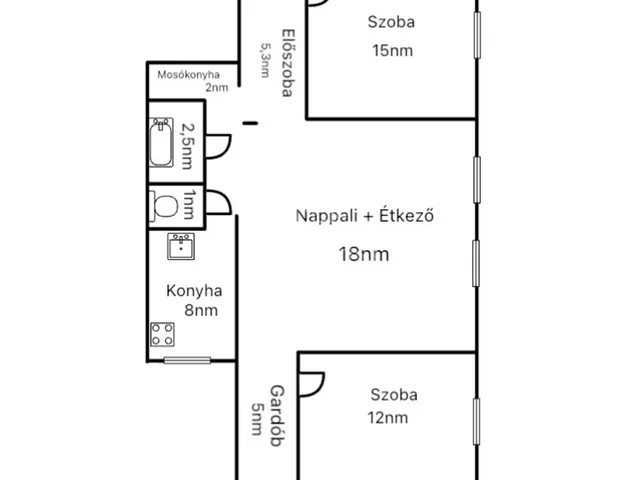 Eladó lakás Budapest IV. kerület 71 nm