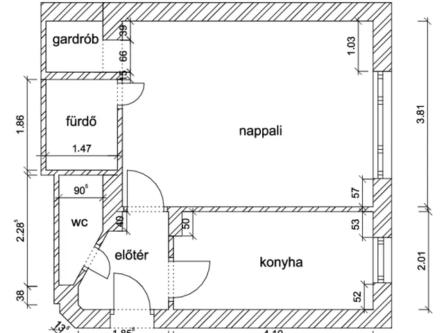 Eladó lakás Budapest III. kerület, Óbuda 36 nm