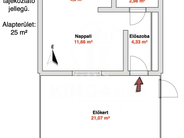 Eladó lakás Budapest IV. kerület 25 nm