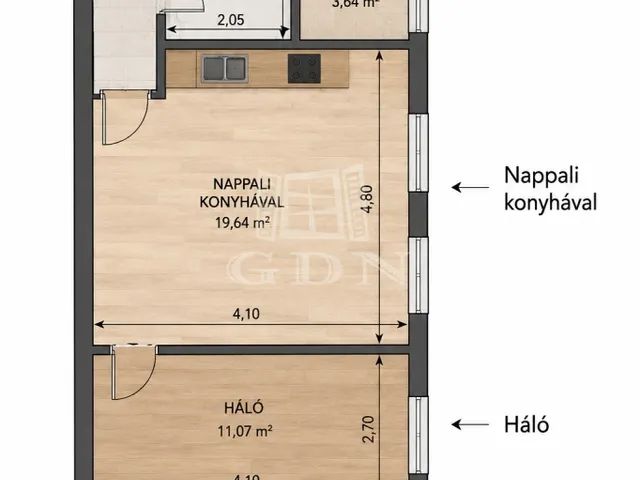 Eladó lakás Budapest IX. kerület 45 nm