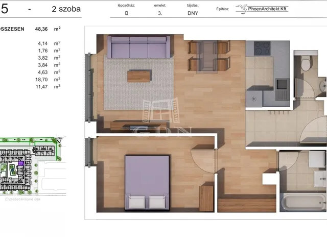 Eladó lakás Budapest XIV. kerület, Alsórákos 48 nm