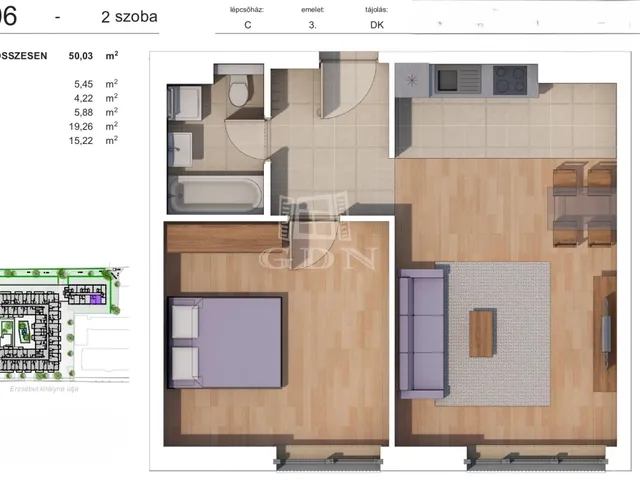 Eladó lakás Budapest XIV. kerület, Alsórákos 50 nm