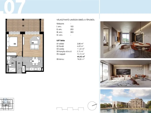 Eladó lakás Balatonmáriafürdő 45 nm