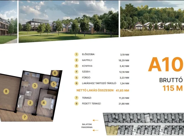 Eladó lakás Balatonföldvár 42 nm