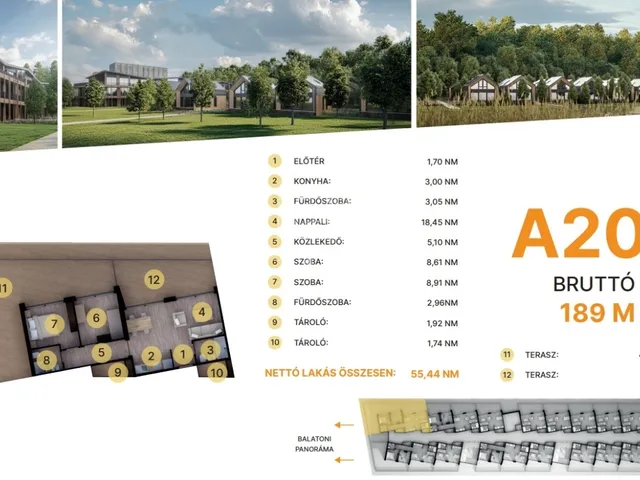 Eladó lakás Balatonföldvár 55 nm