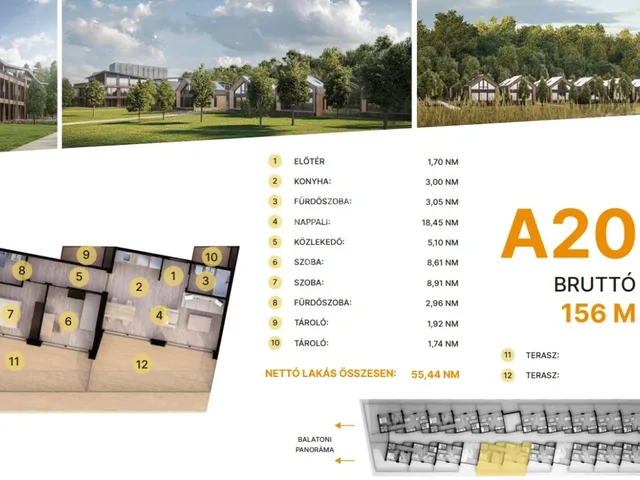 Eladó lakás Balatonföldvár 55 nm