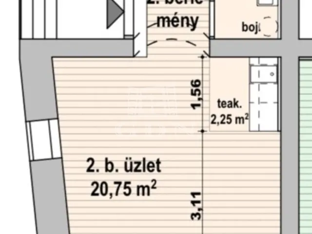 Kiadó kereskedelmi és ipari ingatlan Budapest IX. kerület 21 nm