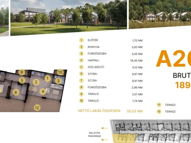 Eladó lakás Balatonföldvár 55 nm