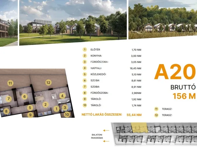 Eladó lakás Balatonföldvár 55 nm