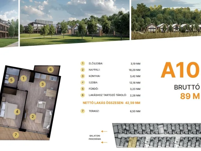 Eladó lakás Balatonföldvár 42 nm