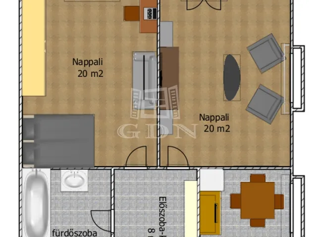 Eladó lakás Budapest VIII. kerület, Corvin negyed 62 nm