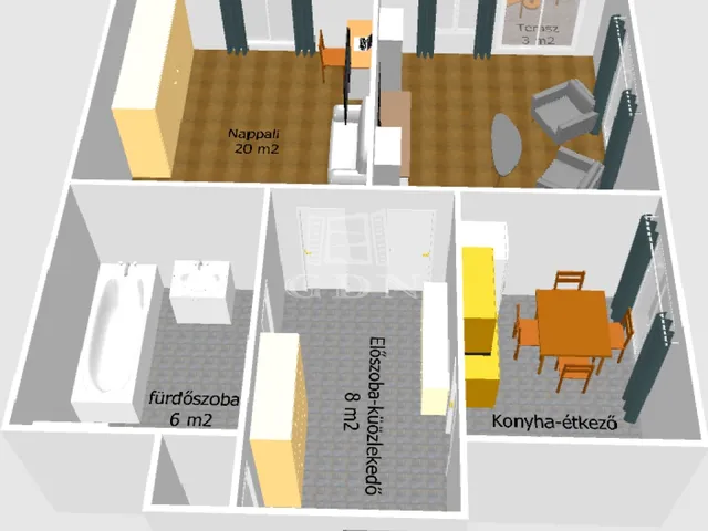 Eladó lakás Budapest VIII. kerület, Corvin negyed 62 nm