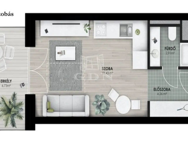 Eladó lakás Budapest XI. kerület, Kelenföld 27 nm