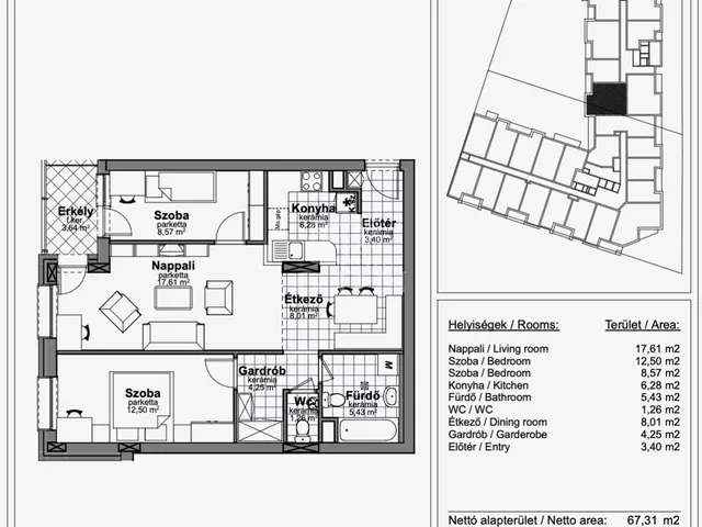 Eladó lakás Budapest XIII. kerület 67 nm