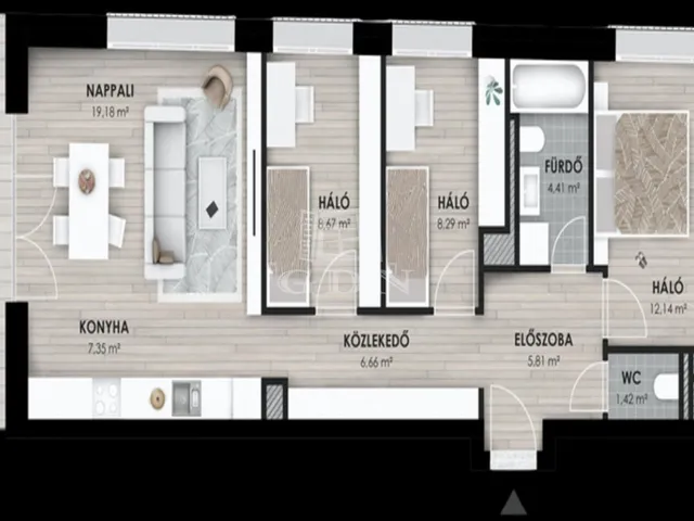 Eladó lakás Budapest XI. kerület, Kelenföld 81 nm