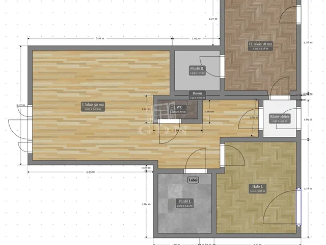 Eladó lakás Budapest IX. kerület 73 nm