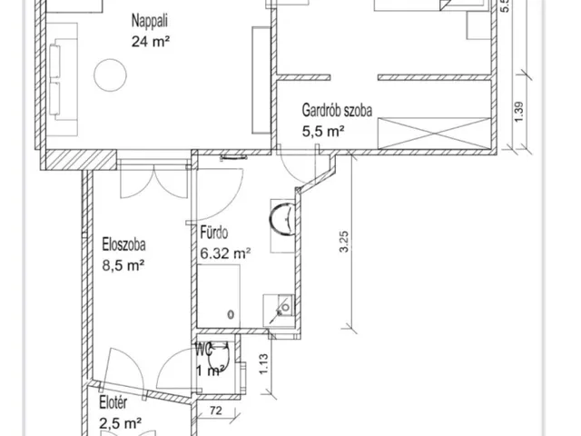 Eladó lakás Budapest XIII. kerület, Újlipótváros 63 nm