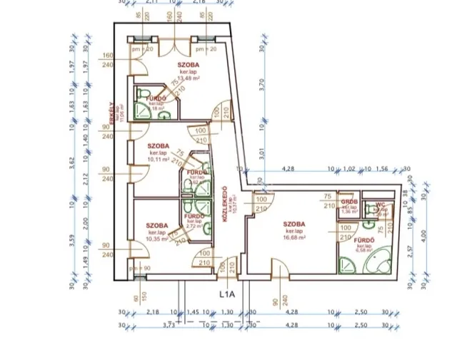 Eladó lakás Baja, Belváros 80 nm