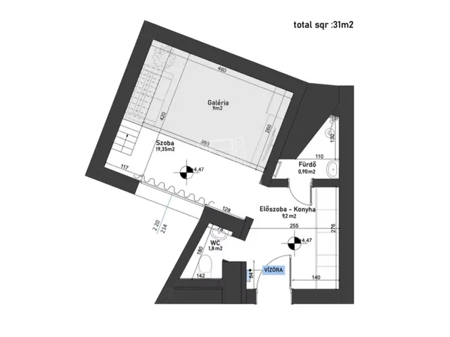 Eladó lakás Budapest VIII. kerület 27 nm