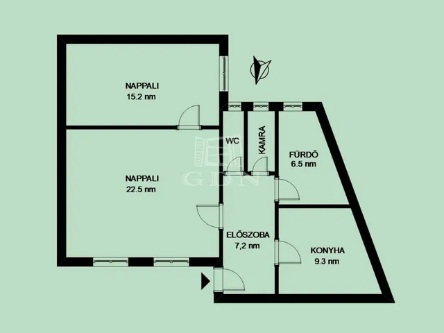 Eladó lakás Budapest II. kerület, Rózsadomb 65 nm