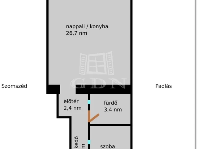 Eladó lakás Budapest VII. kerület 42 nm