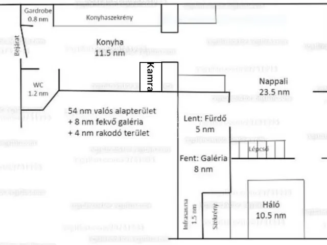 Eladó lakás Budapest VI. kerület 52 nm