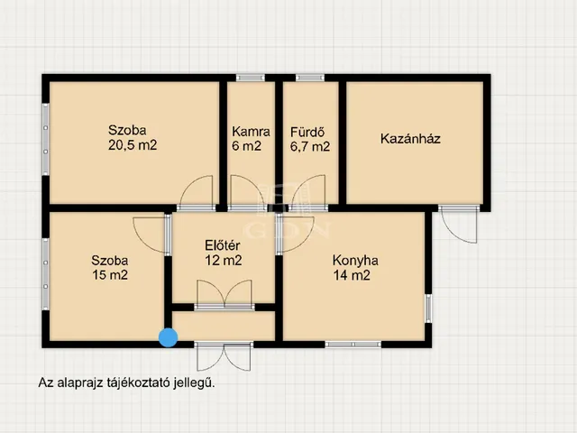 Eladó ház Andrásfa 74 nm