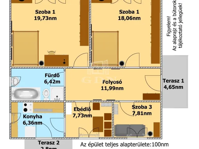 Eladó ház Hajdúdorog 78 nm