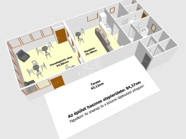 Eladó kereskedelmi és ipari ingatlan Kálmánháza 84 nm