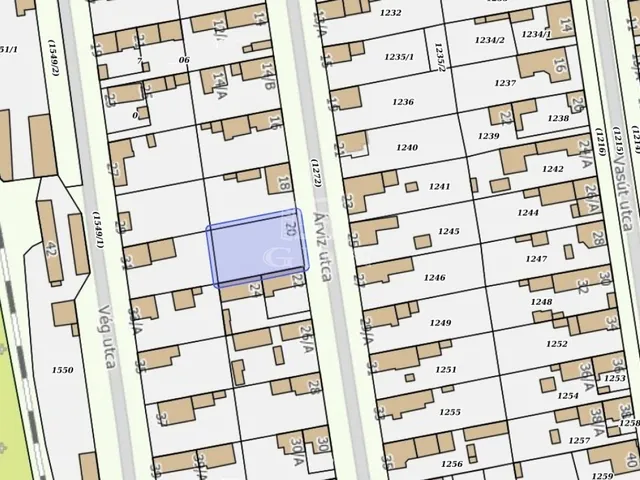 Eladó telek Csongrád 857 nm