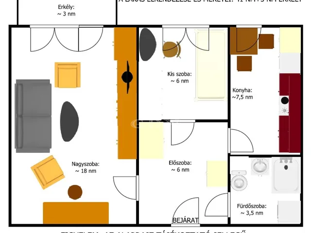 Eladó lakás Debrecen, Tócóskert 41 nm