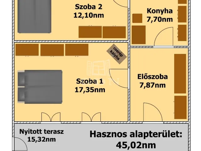 Eladó ház Hajdúnánás 45 nm