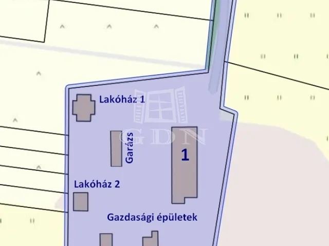 Eladó mezőgazdasági ingatlan Polgár 1565 nm