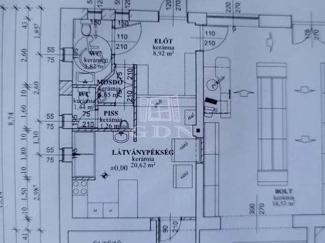 Eladó kereskedelmi és ipari ingatlan Dávod 110 nm