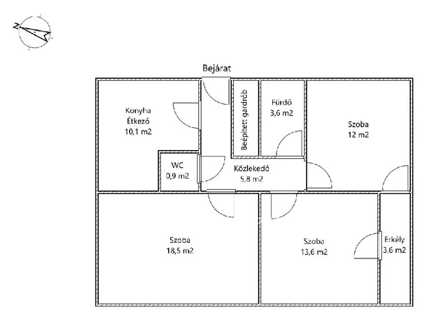 Eladó lakás Tab 68 nm