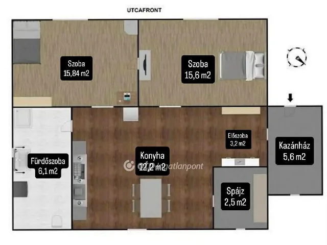 Eladó ház Tamási 61 nm