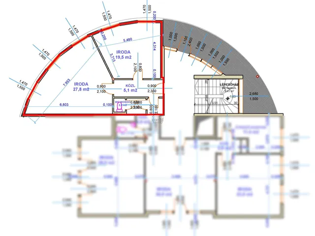 Kiadó kereskedelmi és ipari ingatlan Budapest II. kerület, Rózsadomb 55 nm