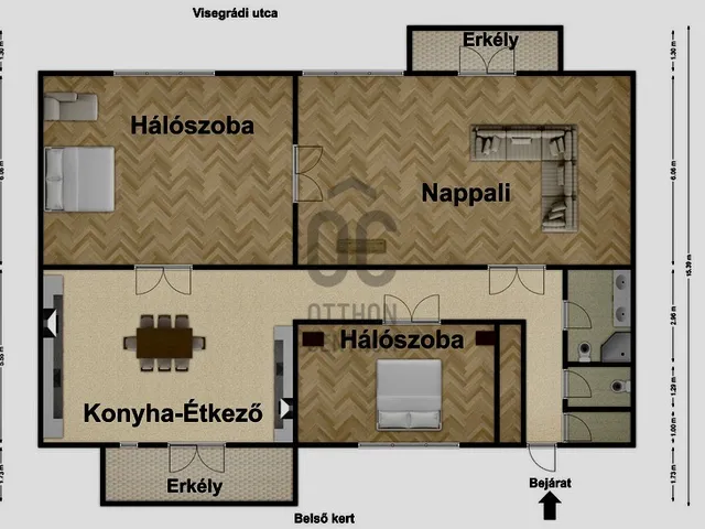 Eladó lakás Budapest XIII. kerület, Újlipótváros, Visegrádi utca 103 nm