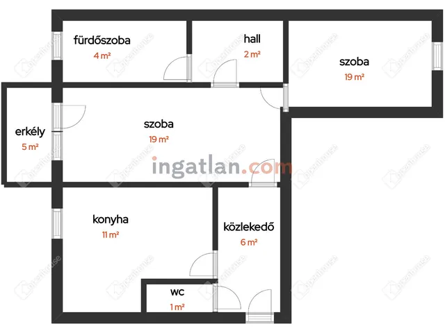 Eladó lakás Győr, Gyárváros 65 nm
