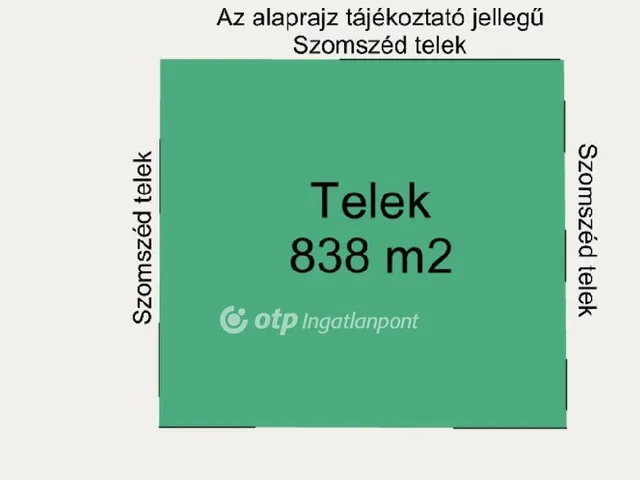 Eladó telek Budapest XVII. kerület 838 nm