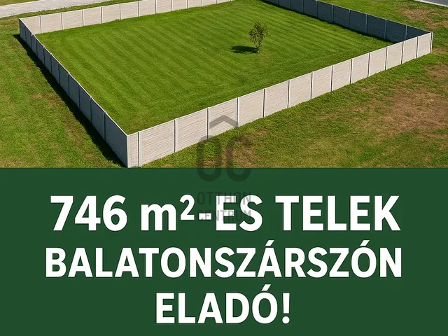 Eladó telek Balatonszárszó 746 nm