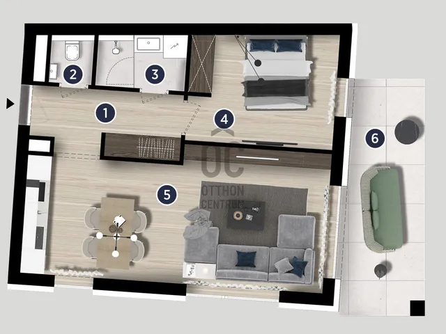 Eladó lakás Siófok, Ezüstpart 47 nm