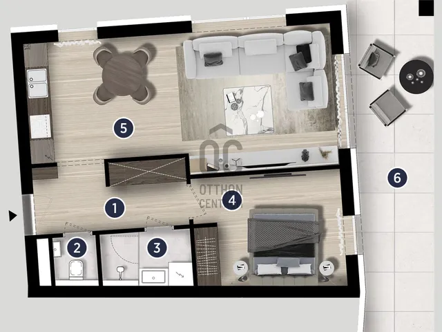 Eladó lakás Siófok, Ezüstpart 47 nm