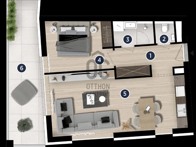 Eladó lakás Siófok, Ezüstpart 47 nm