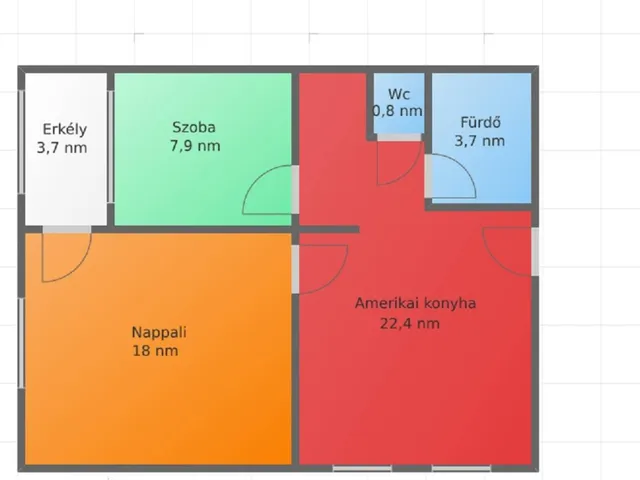 Eladó lakás Salgótarján, Zagyvapálfalva, Déryné út 55 nm