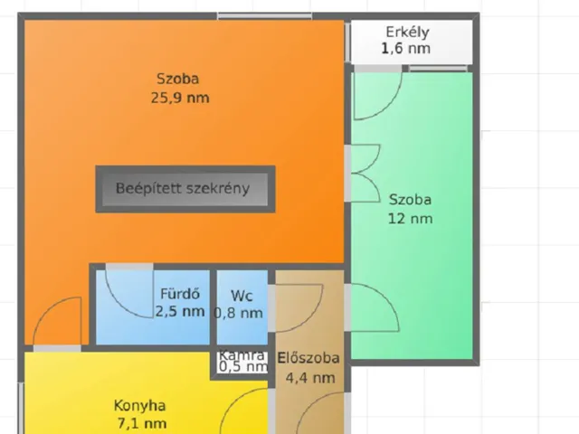 Eladó lakás Salgótarján, Vásártér, Bem József utca 58 nm